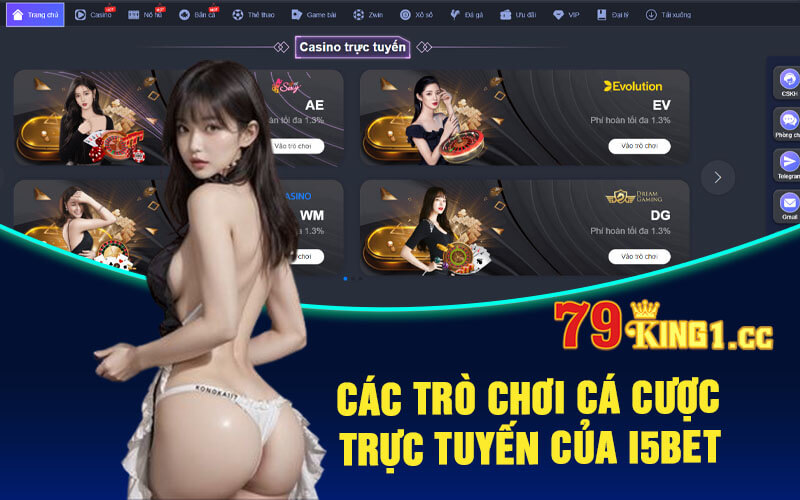 Các trò chơi cá cược trực tuyến của i5bet 